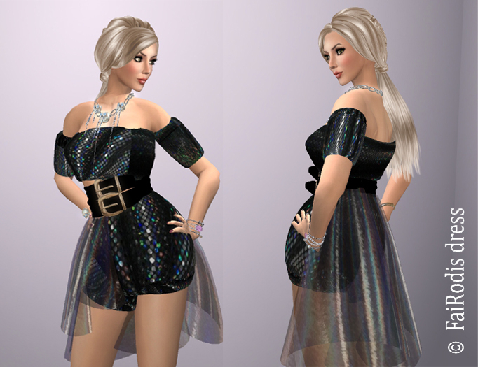Second Life Marketplace FaiRodis Lady in black dress+GIFT pack